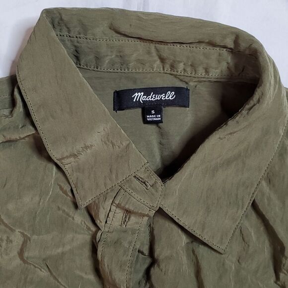 Madewell Green Button Up Shirt - Picture 2 of 6